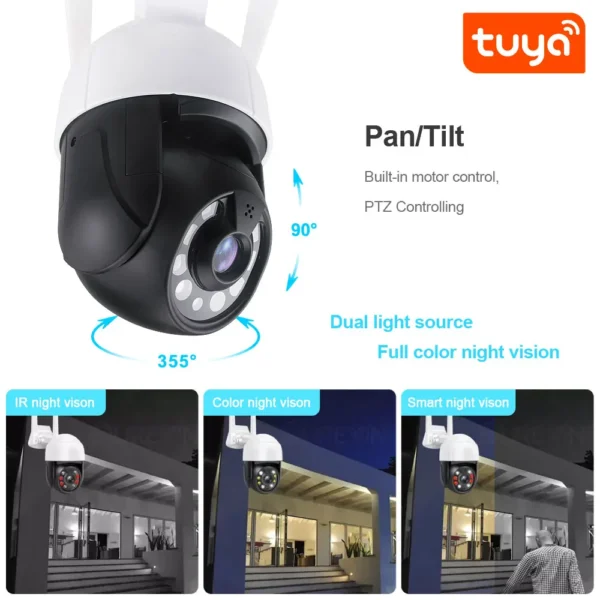 3MP PTZ Smart Wi-Fi Security Camera