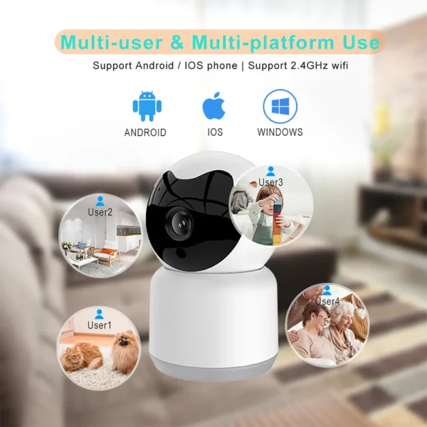 3MP Smart Indoor WiFi Security Camera