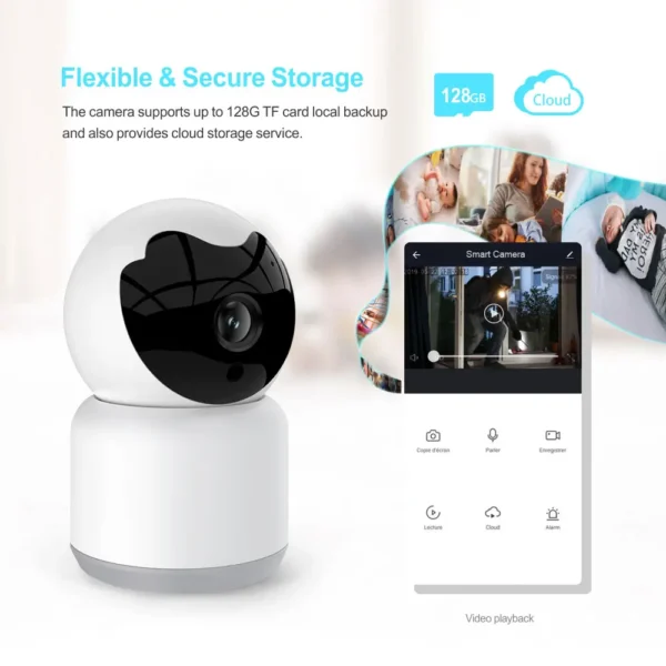 3MP Smart Indoor WiFi Security Camera