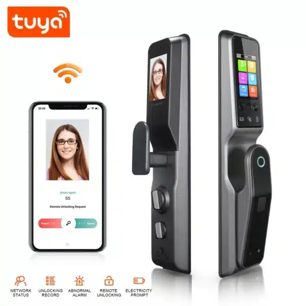 Smart Biometric WIFI Door Lock With 3D Face Recognition