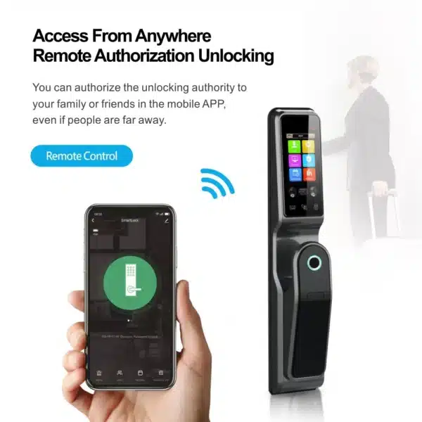 Smart Biometric WIFI Door Lock With 3D Face Recognition
