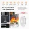 Smoke and Carbon Monoxide Detector Alarm,