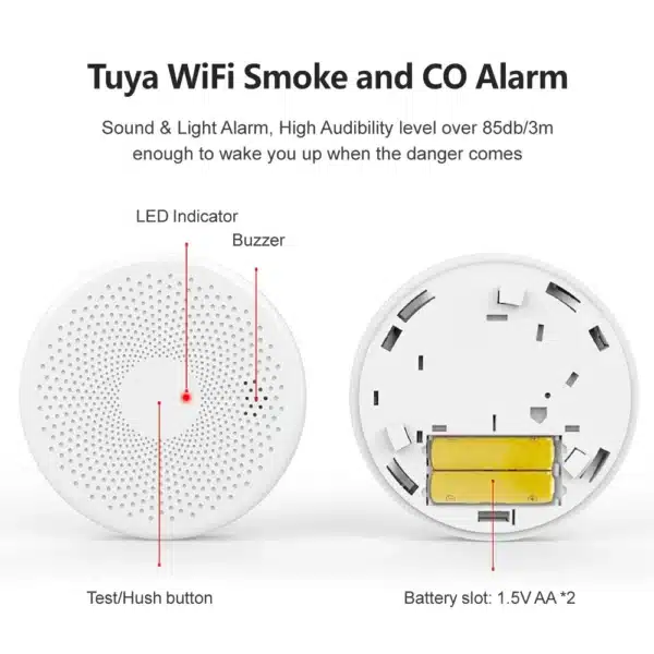 Smoke and Carbon Monoxide Detector Alarm,